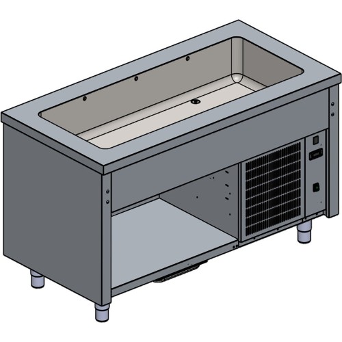 Kühlwanne mit stiller Kühlung Modul 3 GN 1/1