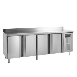 Kühltisch 4-türig mit Aufkantung SK6410/+SP