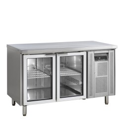 Kühltisch mit 2 Glastüren GN1/1 CK7210G