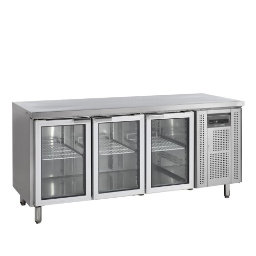 Kühltisch mit 3 Glastüren GN1/1 CK7310G