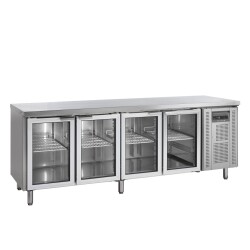 Kühltisch mit 4 Glastüren GN1/1 CK7410G