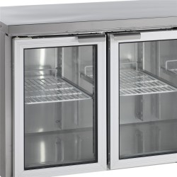 Kühltisch mit 4 Glastüren GN1/1 CK7410G