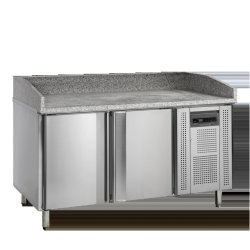Edelstahl-Pizzatisch mit Granitplatte PT1200