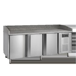 Edelstahl Pizzatisch mit Granitplatte PT1300