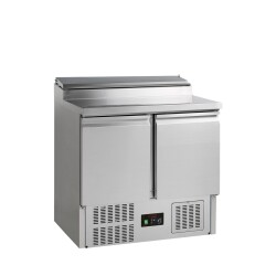 Edelstahl-Saladette 2-türig GN 1/1 GSS20