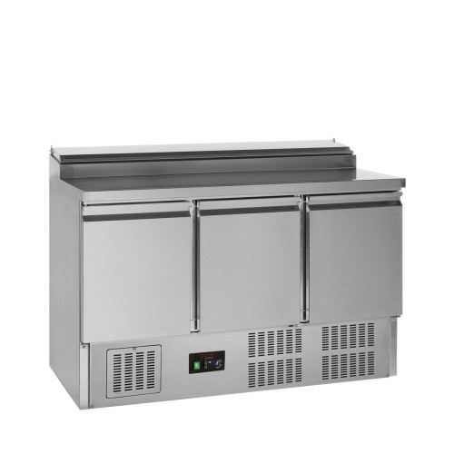Edelstahl-Saladette 3-türig GN 1/1 GSS435