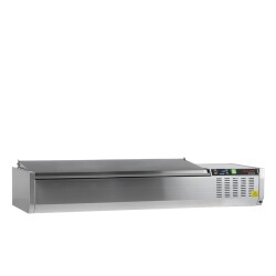Kühlvitrine GN1/4 GVC33-150 S/S 7 x GN1/4