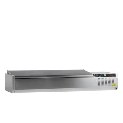 Kühlvitrine GN1/4 GVC33-160 S/S 7 x GN1/4