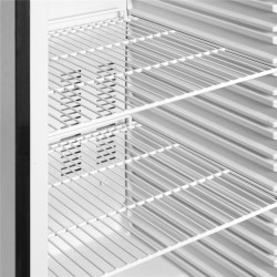 Edelstahl-Gefrierschrank mit Glastür UF400VSG