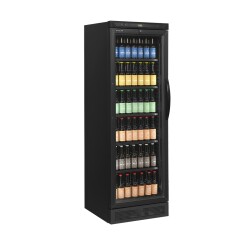 Flaschenkühlschrank CEV425 BLACK L/H Linksanschlag