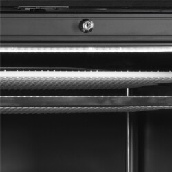 Gefrierschrank mit Glastür Links UFSC371G Black L/H