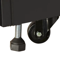 Wandkühlregal 4-türig schwarz PC2500B