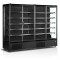 Wandkühlregal 4-türig schwarz PC2500B