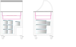 Speiseeisvitrine IC201SC+SO