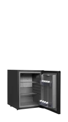 Minibar schwarz mit Volltür TM44