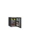 Minibar schwarz mit Volltür TM44