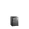 Minibar schwarz mit Glastür TM44G-1