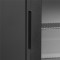 Minibar schwarz mit Glastür TM44G-1