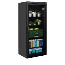 Glastürkühlschrank schwarz GN2/1 UR600BG