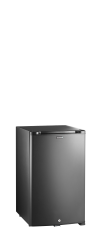 Minibar schwarz mit Volltür TM55