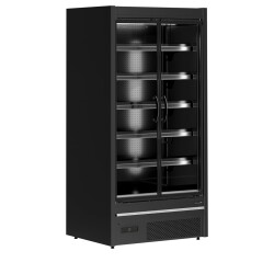Supermarkt-Wandkühlregal 2-türig MDCB937HB schwarz