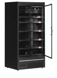Supermarkt-Wandkühlregal 2-türig MDCB937HB schwarz