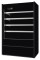 Wandkühlregal ALASKA 150 SLIM ENERGY BLACK