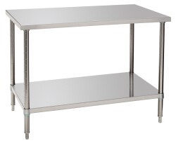 Arbeitstisch mit Bodenbord Breite 1200 mm