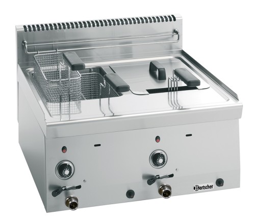 Gas-Fritteuse 2 Becken mit je 8 Litern