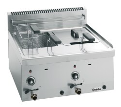 Gas-Fritteuse 2 Becken mit je 8 Litern