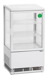 Mini-Kühlvitrine 58L weiß