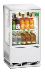 Mini-Kühlvitrine 58L weiß