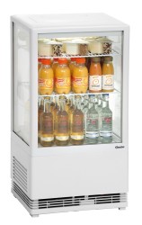 Mini-Kühlvitrine 58L weiß