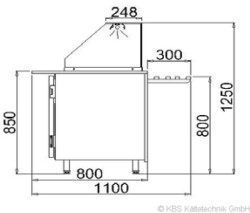 Kassentisch Gastroline 1011