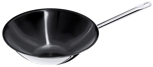 Contacto Antihaft-Wok flacher Boden schwere Qualität 360 mm