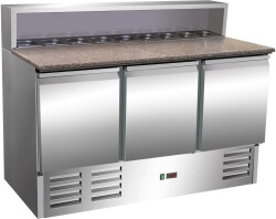 Pizzatisch Modell GIANNI PS 903 mit Aufsatz 8 x GN 1/6